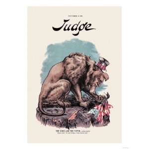  Judge The Lion and the Viper Giclee Poster Print, 12x16 