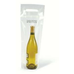 Take Home Plastic Wine Bottle Bag 