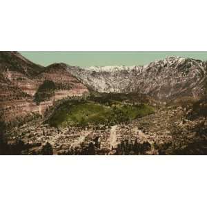  View of Ouray, Colorado, ca. 1903   Exceptional Print of a 