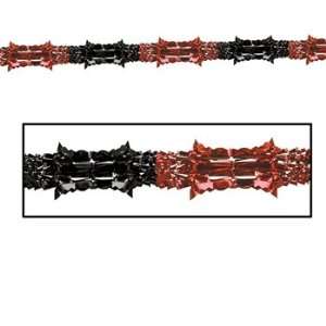  Metallic Garland (black & red) Party Accessory (1 count 
