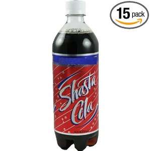 Shasta Caffeine Free Cola, 33.81 Ounce Bottles (Pack of 15)
