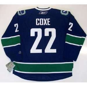 Craig Coxe Vancouver Canucks Reebok Premier Jersey   X Large