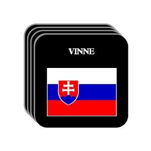  Slovakia   VINNE Set of 4 Mini Mousepad Coasters 