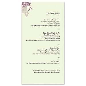  Vinery Menu Card by Checkerboard