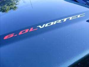 0L VORTEC HOOD emblem decals Silverado Chevy 2500 HD  