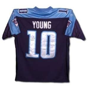  Vince Young Signed Reebok Titans Authentic Jersey 