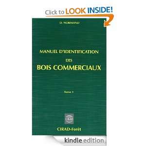 Manuel didentification des bois commerciaux   Tome 1 Généralités 