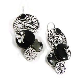  french touch loops Carmen black silvery. Jewelry