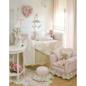  Lucy 5 Piece Baby Crib Bedding set with Pink Dot Pillow by 