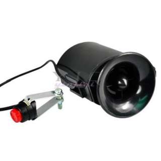 Black Waterproof Electronic Horn Alarm Bell Siren Loudspeaker Bike 