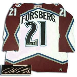  Peter Forsberg Colorado Avalanche Autographed Home White 