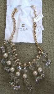 kate spade new york champagne bubbles spray necklace  