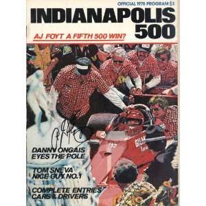  A.J. Foyt Autographed/Hand Signed 1978 Indianapolis 500 