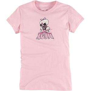  Icon Womens Skullette T Shirt   Small/Pink Automotive