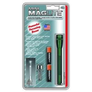  MagLite AAA Mini Mag Dark Green Flashlight Hanging Pack 