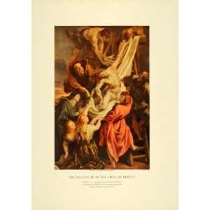   Descent from the Cross Rubens Altarpiece Study   Original Color Print