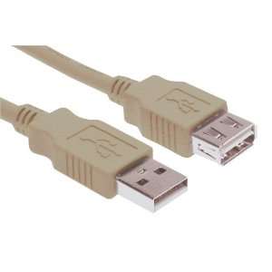  Shaxon USB 2.0 Cable, A Male to A Female, Overmolded Hoods 