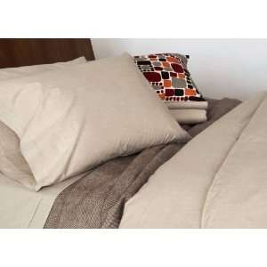  Area Heather Natural Full Fitted Sheet