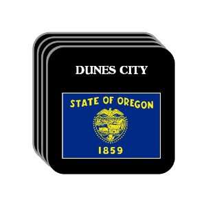  US State Flag   DUNES CITY, Oregon (OR) Set of 4 Mini 