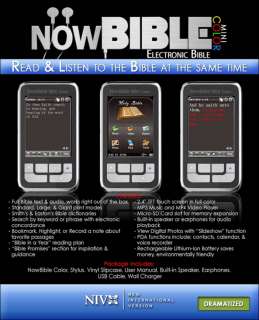   Color Dramatized Audio Visual Reader Now Bible Electronic   