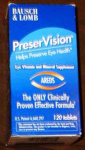 Bausch & Lomb PreserVision AREDS 120 Count Eye Health  