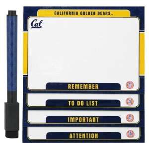   Cal Golden Bears 4 Pack Magnetic Dry Erase Boards