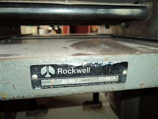ROCKWELL SERIES 22 401 PLANER MODEL# 13 MADE IN USA  