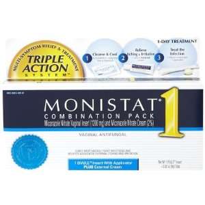  Monistat 1 Triple Action System Combination ct, 1 Day 