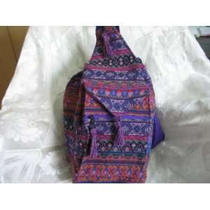  Fabric Backpack Shoulder Bag Tote or Purse Multi color 