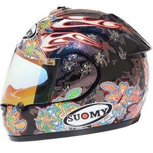  Suomy Excel Flower Helmet   Medium/Anthracite Automotive