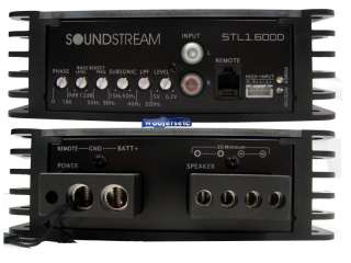 STL1.600D   Soundstream Monoblock 600 Watt RMS 1200 Watt Max Power D 