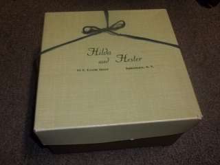 Vintage Green Hilda and Hester Jamestown NY Hat Box only good for 