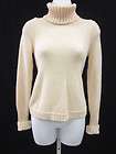 VINCE Cream Turtleneck Long Sleeve Sweater Sz XS