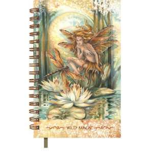   Dragonfly Lotus Blank Book Journal Diary Spiral Bound