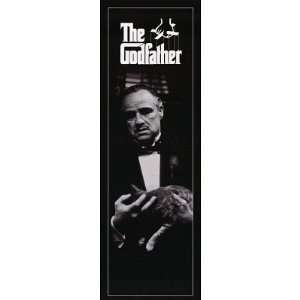 The Godfather (Vito with Cat, B&W) Door Movie Poster 