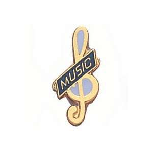  TEP85C G Clef Music Pin 