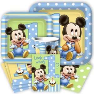  Mickeys 1st Birthday Party Supplies Pack for 8 Guests 
