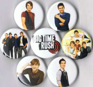 Big Time Rush 7 pins buttons badges BTR Boyfriend  