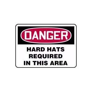  7X10 DGR HARD HATS REQD THS Sign