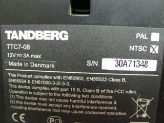 Tandberg TTC7 08 Conferencing Video Camera NTSC Powered On  