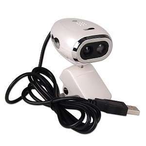  USB 1.3MP Double Lens PC Web Camera (White) Electronics