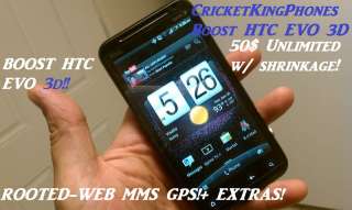 BOOST MOBILE HTC EVO 3D VIDEOCHAT ROOT SUMMER SALE WATCH MY VIDEO 
