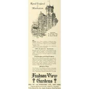  1925 Ad Hudson View Gardens Apartments Housing For Rent 