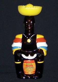 Old Oak Limbo Drummer Rum Bottle w/Hat 10 Trinidad HTF  