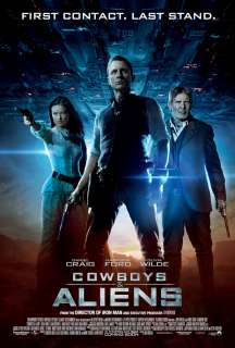 COWBOYS AND ALIENS MOVIE POSTER 2 Sided ORIGINAL Version C 27x40