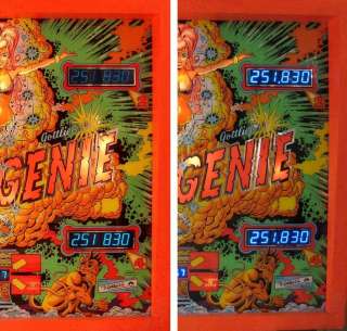 Before (Old Gottlieb)       and After (New Boston Pinball LEDs 