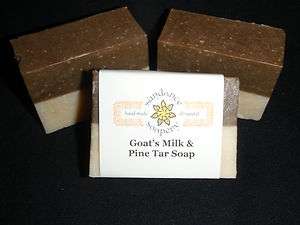   TAR & GOATS MILK SOAP Handmade All Natural ECZEMA PSORIASIS  