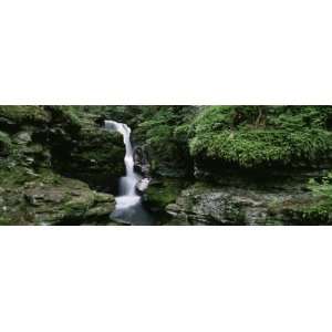  Panoramic View of a Waterfall, Ricketts Glen State Park 