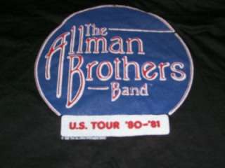 vtg THE ALLMAN BROTHERS BAND 1981 tour t shirt M rare  