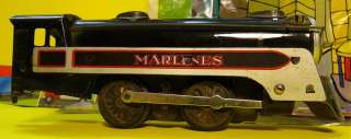   MarLines 0 4 0 Working Vintage Tin Plate Toy Train Steam Locomotive